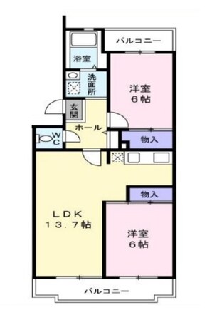 エイトプリンスYONOの物件間取画像